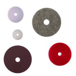 Discs and pads for floor
